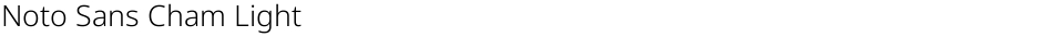 Noto Sans Cham LightDemo