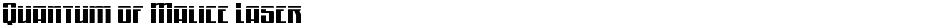 Quantum of Malice LaserDemo