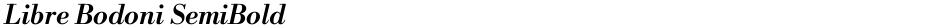 Libre Bodoni SemiBoldDemo