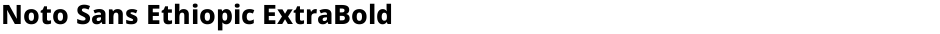 Noto Sans Ethiopic ExtraBoldDemo