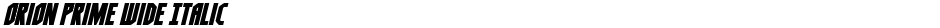 Orion Prime Wide ItalicDemo