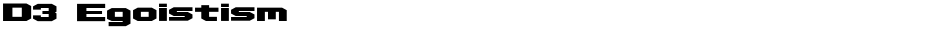 D3 EgoistismDemo