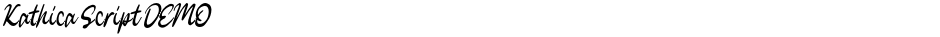Kathica Script DEMODemo