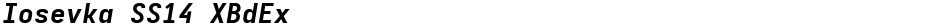 Iosevka SS14 XBdExDemo