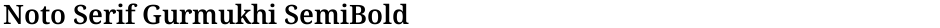 Noto Serif Gurmukhi SemiBoldDemo