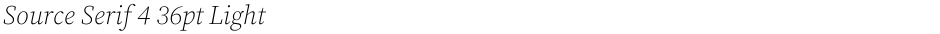 Source Serif 4 36pt LightDemo