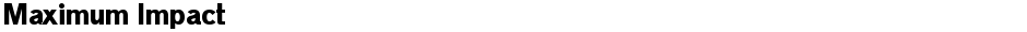 Maximum ImpactDemo