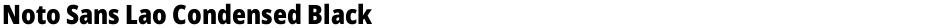 Noto Sans Lao Condensed BlackDemo