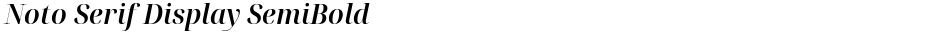 Noto Serif Display SemiBoldDemo