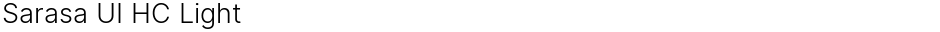 Sarasa UI HC LightDemo