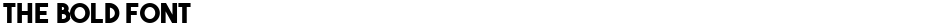 The Bold FontDemo