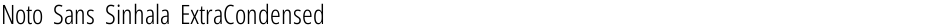 Noto Sans Sinhala ExtraCondensed LightDemo