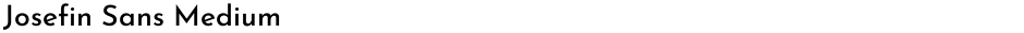 Josefin Sans MediumDemo