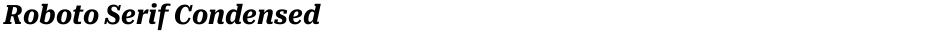 Roboto Serif CondensedDemo
