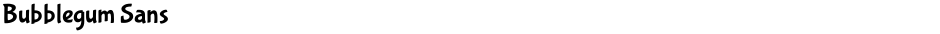 Bubblegum SansDemo