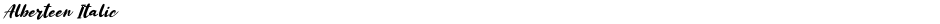 Alberteen ItalicDemo