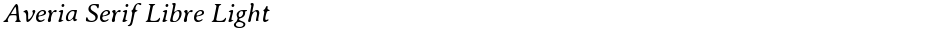 Averia Serif Libre LightDemo