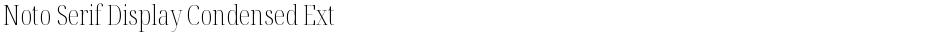 Noto Serif Display Condensed ExtraLightDemo
