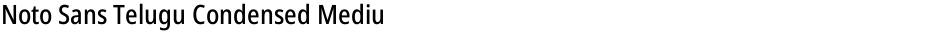 Noto Sans Telugu Condensed MediumDemo