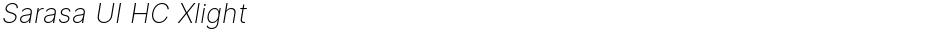 Sarasa UI HC XlightDemo