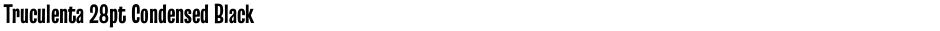Truculenta 28pt Condensed BlackDemo