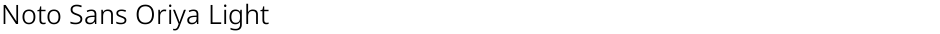 Noto Sans Oriya LightDemo