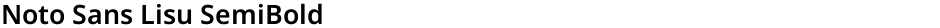 Noto Sans Lisu SemiBoldDemo