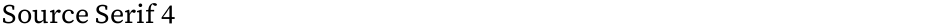 Source Serif 4Demo