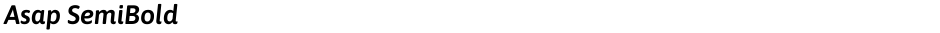 Asap SemiBoldDemo