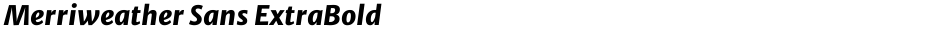Merriweather Sans ExtraBoldDemo