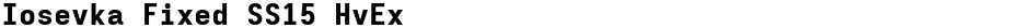Iosevka Fixed SS15 HvExDemo