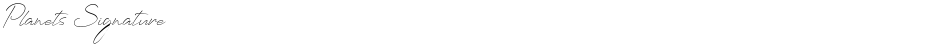 Planets SignatureDemo