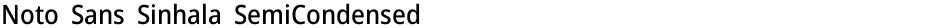 Noto Sans Sinhala SemiCondensed MediumDemo