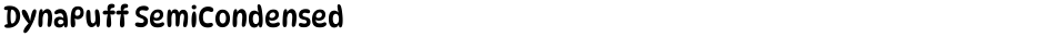 DynaPuff SemiCondensedDemo