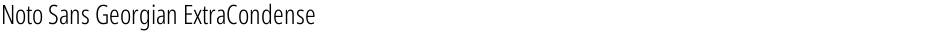 Noto Sans Georgian ExtraCondensed LightDemo