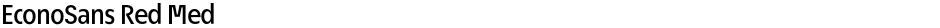 EconoSans Red MedDemo