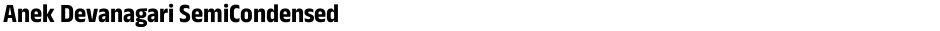 Anek Devanagari SemiCondensedDemo