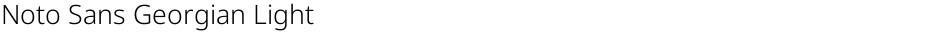 Noto Sans Georgian LightDemo