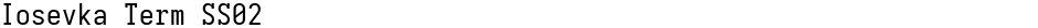 Iosevka Term SS02Demo