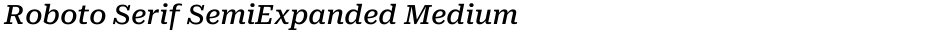 Roboto Serif SemiExpanded MediumDemo