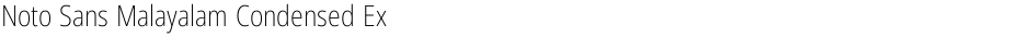 Noto Sans Malayalam Condensed ExtraLightDemo