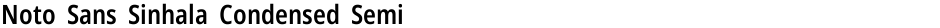 Noto Sans Sinhala Condensed SemiBoldDemo