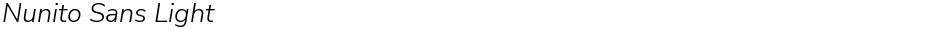 Nunito Sans LightDemo