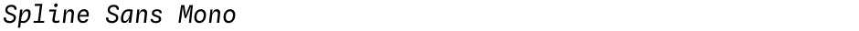 Spline Sans MonoDemo
