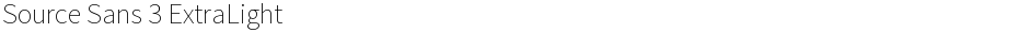 Source Sans 3 ExtraLightDemo