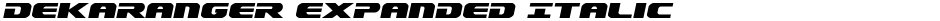Dekaranger Expanded ItalicDemo