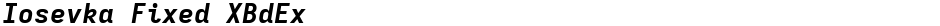 Iosevka Fixed XBdExDemo