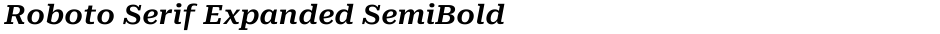Roboto Serif Expanded SemiBoldDemo