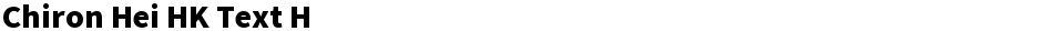 Chiron Hei HK Text HDemo