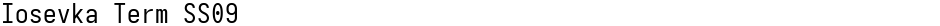Iosevka Term SS09Demo